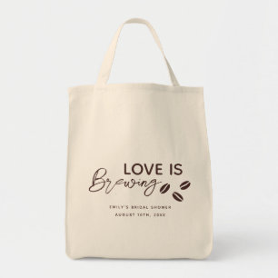 Bruiloftsthema 'Liefde is aan het brouwen' koffie Tote Bag