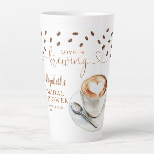 Bruiloftsthema 'Liefde is aan het brouwen' Latte Mok