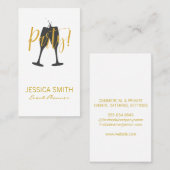 Bruiloftstoost Visitekaartje (Voorkant / Achterkant)