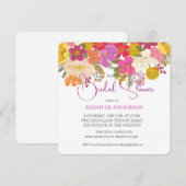 Bruiloftsuitnodiging voor een bloemrijke zomertuin save the date (Voorkant / Achterkant)