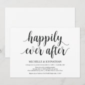 Bruiloftsuitnodigingskaart voor een rustieke ontva kaart (Voorkant / Achterkant)