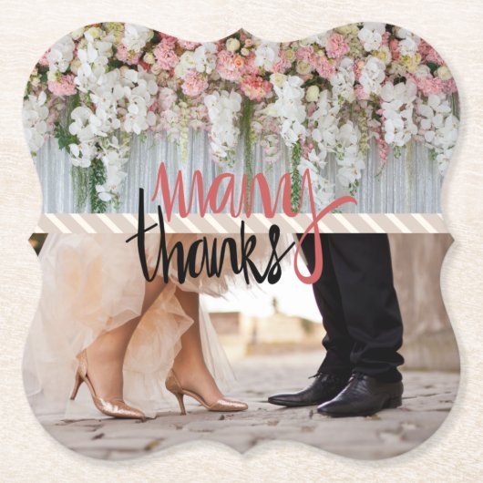 Bruiloftsversiering Kartonnen Onderzetters (Voorkant)