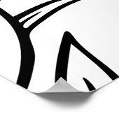 Bruiloftsviering 'Floral Mevr' Poster (Hoek)