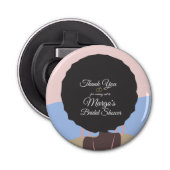 Bruiloftsweekend Strand Bruidsfeestje Button Flesopener (Voorkant)