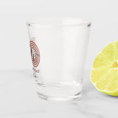 Bruin 30e verjaardag Shot Glass Shot Glas (Rechts)