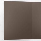 Bruin #5E4E44, lever Drieluik Wenskaart (Binnenzijde eerst)