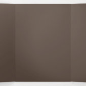 Bruin #5E4E44, lever Drieluik Wenskaart (Binnenkant midden)