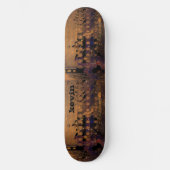 Bruin Abstract stedelijk Decay - Gepersonaliseerd Skateboard (Voorkant)