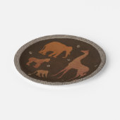 bruin Afrikaans Safari Oerwoud Zoo Dieren Papieren Bordje (Gekanteld)