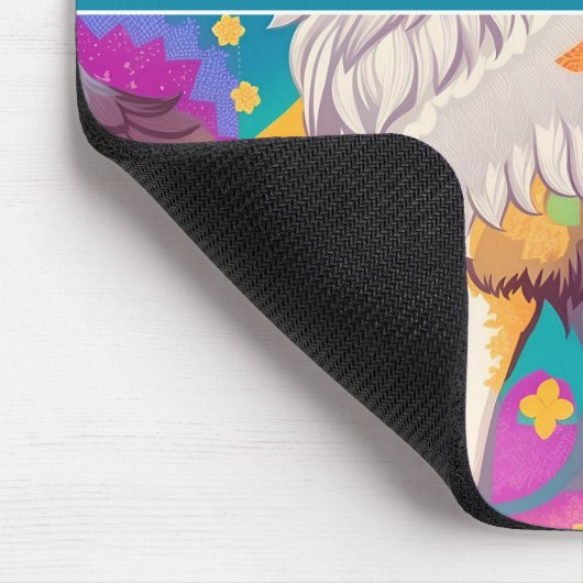 Bruin Alaska Wolf Waterverf Kleurrijk Gepersonalis Muismat (Hoek)