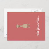 Bruin Alpaca Briefkaart (Voorkant / Achterkant)