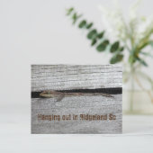 Bruin Anole Briefkaart (Staand voorkant)