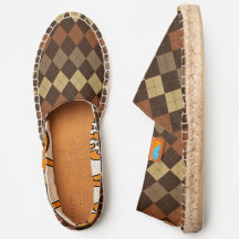 Bruin Argyle Patroon