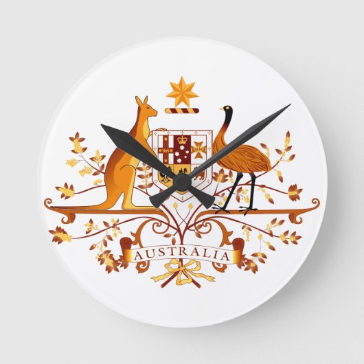 Bruin Australië COA Ronde Klok (Voorkant)