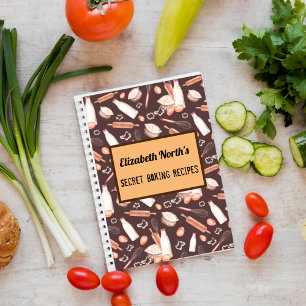 Bruin bakpatroon recept notitieboek