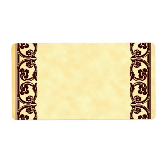 Bruin Baroque  Element Aangepast label (Voorkant)