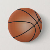 Bruin Basketball Ronde Button 5,7 Cm (Voorkant)