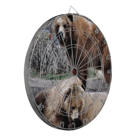 Bruin beer dartbord (Voorkant Links)