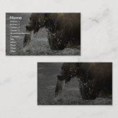 Bruin beer dat zalm vervoedert visitekaartje (Voorkant / Achterkant)