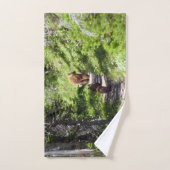 Bruin Beer familie Handdoek (Handdoek)