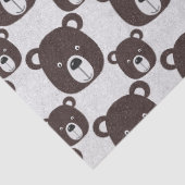 Bruin Beer Glitter-weefselpapier Tissuepapier (Detail)