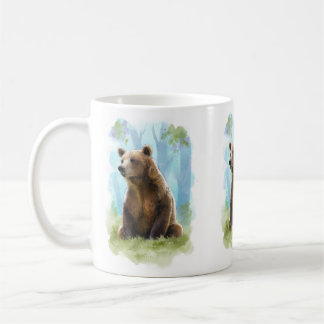 Bruin beer, grizzly beer mok voor wildlife decor