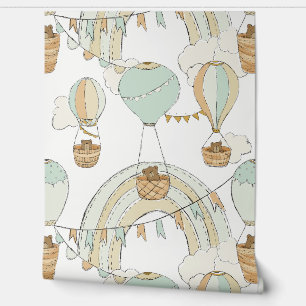 Bruin Beer Hete Luchtballonrit () Behang