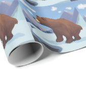 Bruin beer in de bergen cadeaupapier (Rol Hoek)