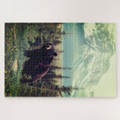 Bruin Beer in de bergen Legpuzzel (Horizontaal)