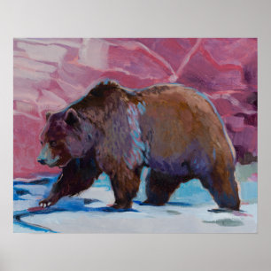 Bruin Beer in Utah, dat door de Rocks loopt Poster