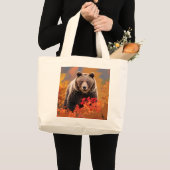 Bruin Beer Kruidenier Canvas tas (Voorkant (product))