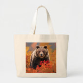Bruin Beer Kruidenier Canvas tas (Voorkant)