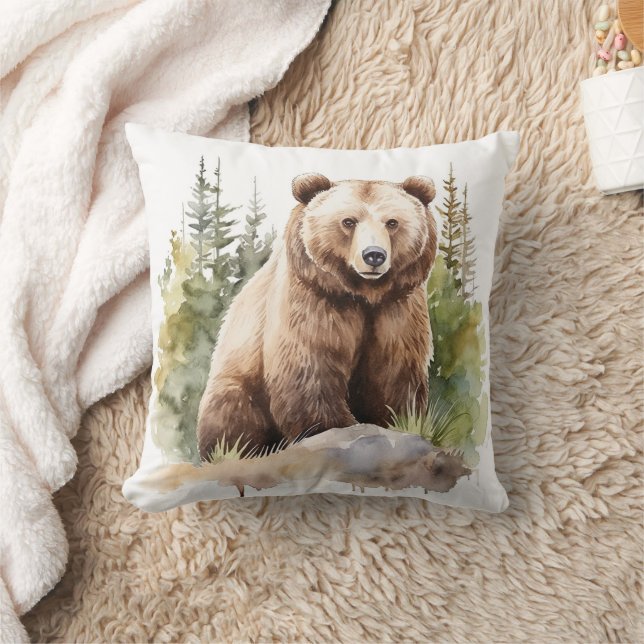 Bruin Beer Kussen (Deken)
