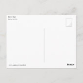 Bruin Beer met watermeloen Briefkaart (Achterkant)