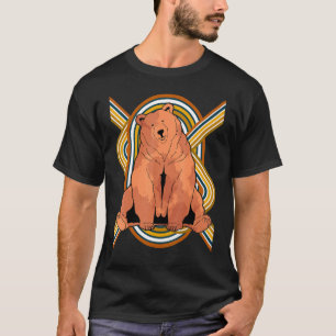 Bruin Beer Natuur van wilde dieren Dierbos Beer T-shirt