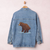 Bruin beer op de sneeuw denim jacket (Hangar)