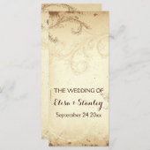  bruin, beige blaadprogramma programma (Voorkant / Achterkant)