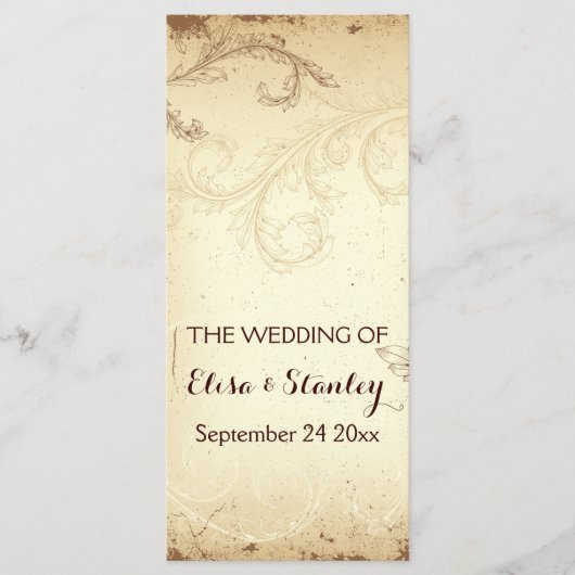  bruin, beige blaadprogramma programma (Voorkant)