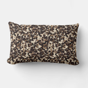 bruin beige bruin abstract kussen