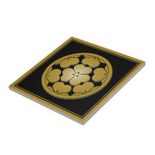  Bruin Beige Chosokabe Japan Mon Oriental Tegeltje