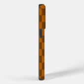 Bruin Beige geruite blokprint Case-Mate iPhone Case (Achterkant / Rechts)