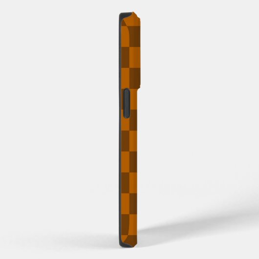Bruin Beige geruite blokprint Case-Mate iPhone Case (Achterkant / Rechts)