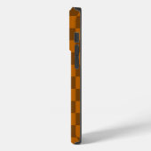 Bruin Beige geruite blokprint Case-Mate iPhone Case (Achterkant / Links)