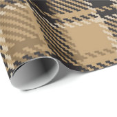 Bruin-beige vlakte cadeaupapier (Rol Hoek)