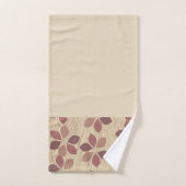 Bruin Blad Badhanddoek set Bad Handdoek (Handdoek)