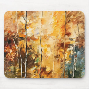 Bruin Blad Natuur Sereniteit Abstracte Kunst Muismat