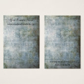 Bruin blauw Grunge Earring Holder Display Kaarten Visitekaartje (Voorkant /achterkant)