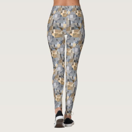 Bruin/blauw rendatroon leggings (Achterkant)