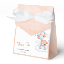 Bruin Blauw Teddybeer Ballonnen Baby