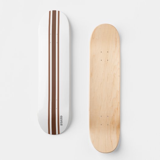 Bruin bord skateboard (Voorkant)
